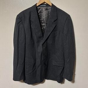 Vintage Kenzo Homme Gray Wool Sport Coat Blazer Jacket Made in France Size 48